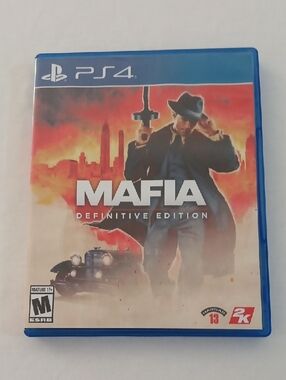 Sony PS4 Mafia: Definitive Edition - Blue Case with Cover Art
